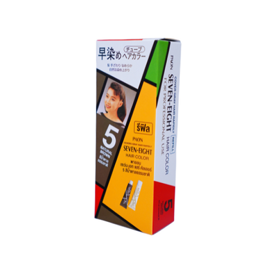 PAON Seven-Eight Permanent Hair Color #B5 Natural Brown - รีฟิล