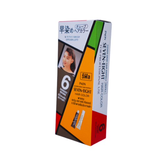 PAON Seven-Eight Permanent Hair Color #B6 Darkest Brown - รีฟิล